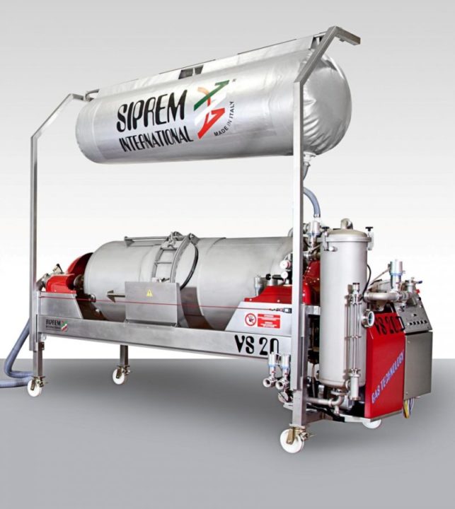 Мембранный пресс для виноделия с вакуумной системой прессования и газовой технологией Мембранный пресс для виноделия с вакуумной системой прессования и газовой технологией
